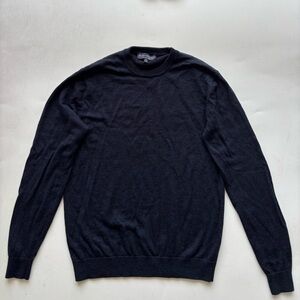 Hart Schaffner Marx extra fine merino wool men’s medium navy sweater